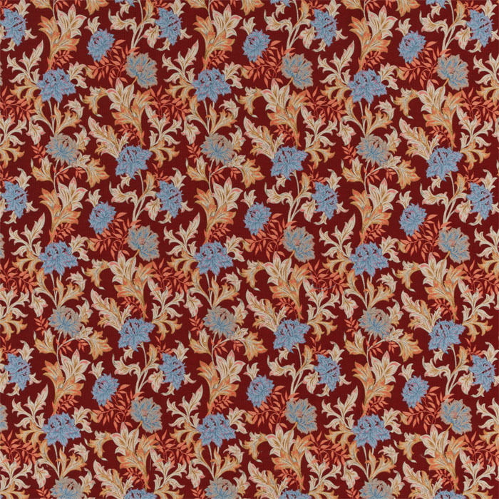 Summerset Rosso Fabric by Porter And Stone