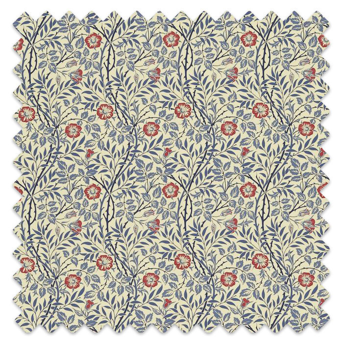 Swatch of Sweet Briar Indigo/Red