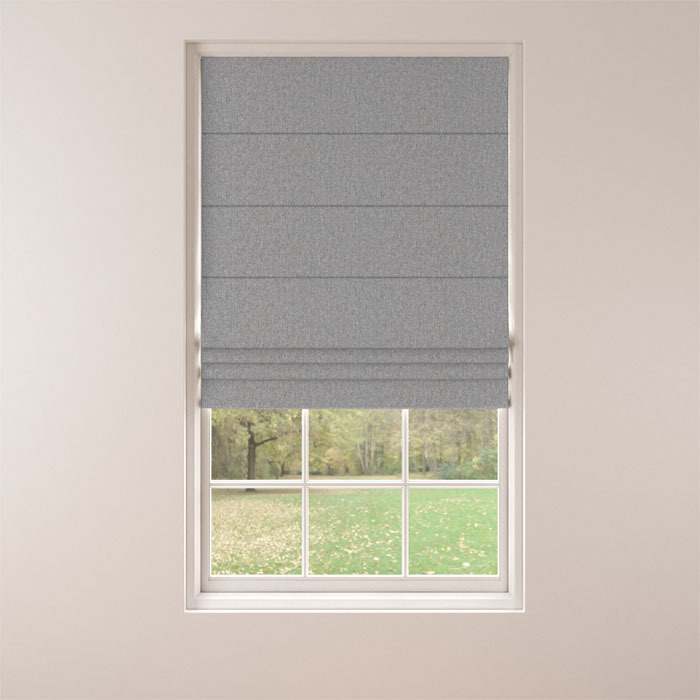 Roman Blind in Tabert Dove Grey by Belfield Home