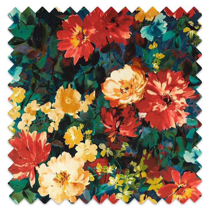 Swatch of Tahiti Outdoor Midnight by Clarke And Clarke