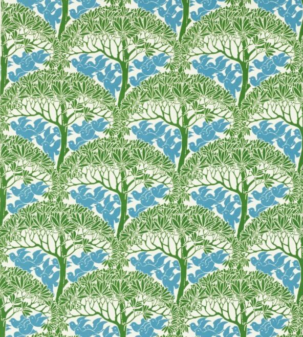 The Savaric Garden Green Fabric by Morris & Co