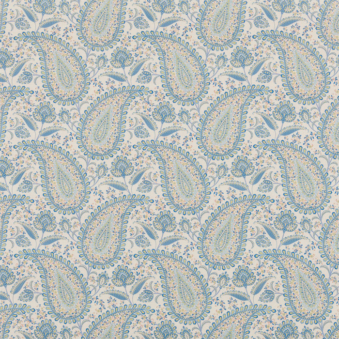 Tigris Marine Blue Fabric by Bill Beaumont