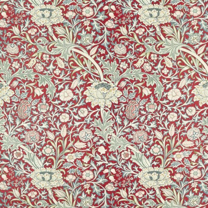 Trent Madder/Webbs Blue Fabric by Morris & Co