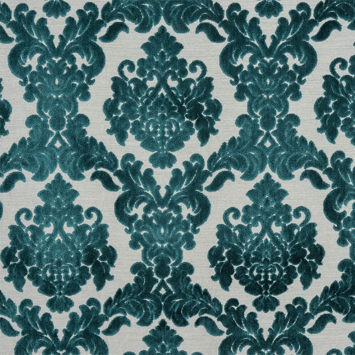 Tuscania Teal Fabric by Porter And Stone