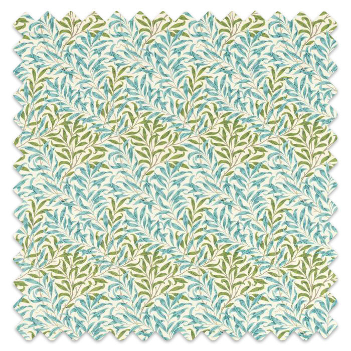 Swatch of Willow Bough Outdoor Nettle/Sky Blue