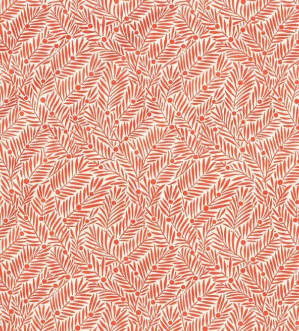 Yew & Aril Watermelon Fabric by Morris & Co