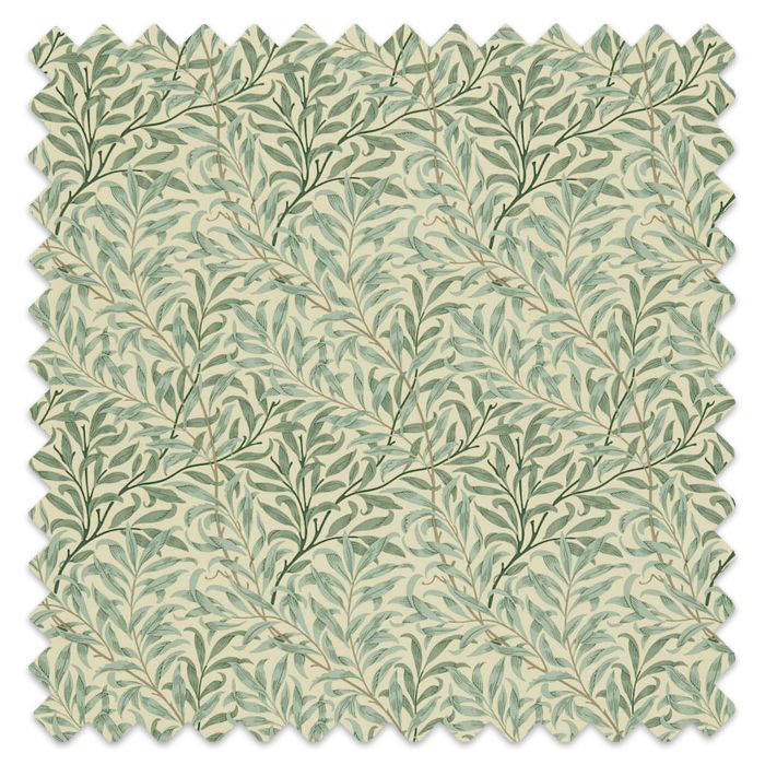 Swatch of Willow Boughs Cream/Pale Green