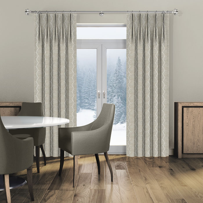 Curtains in Zig Zag Feather