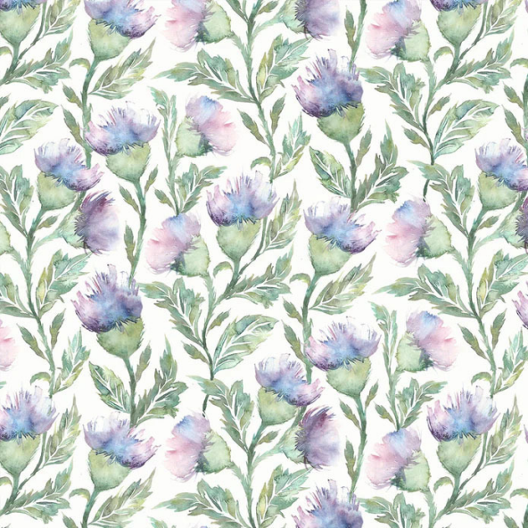 Ettrick Heather Cream Fabric by Voyage