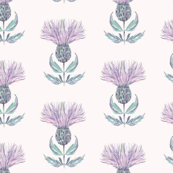 Firth Azure Cream Fabric by Voyage