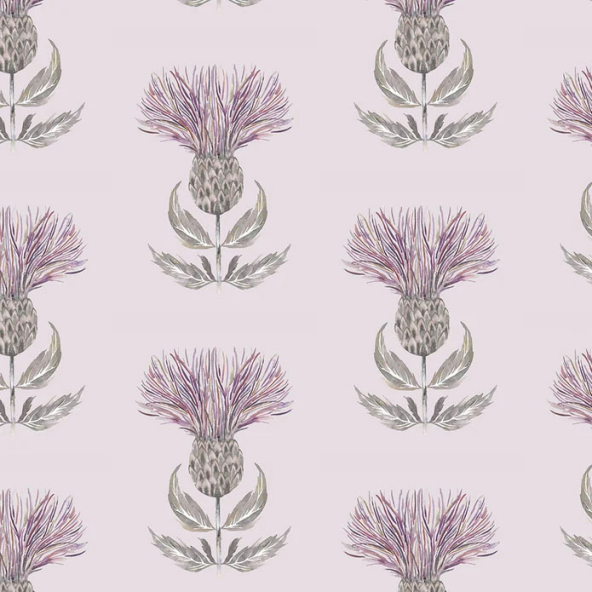 Firth Mauve Cream Fabric by Voyage
