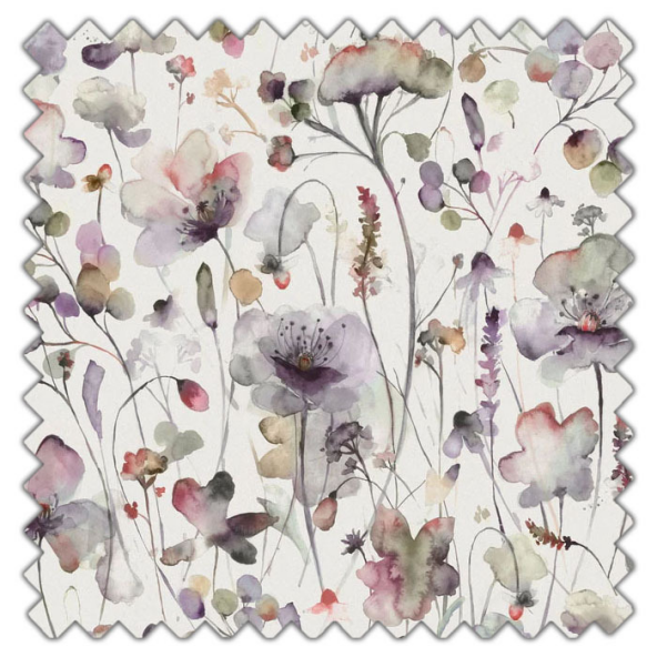 Swatch of Pimelea Boysenberry Cream by Voyage