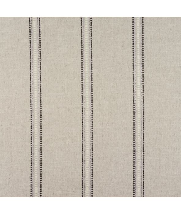 Bromley Stripe Charcoal Fabric by Porter And Stone