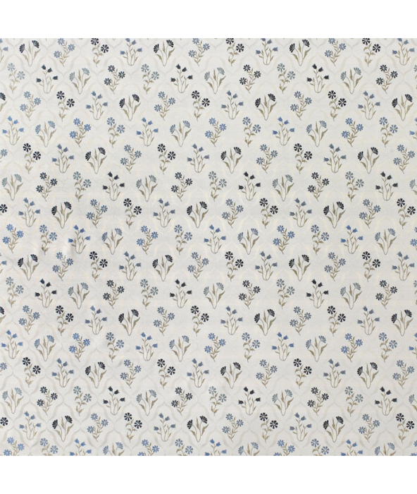 Fleur Cornflower Fabric by Porter And Stone