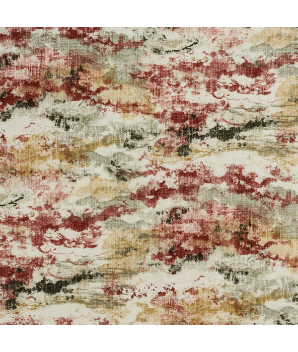 Kumo Rosso Fabric by Porter And Stone