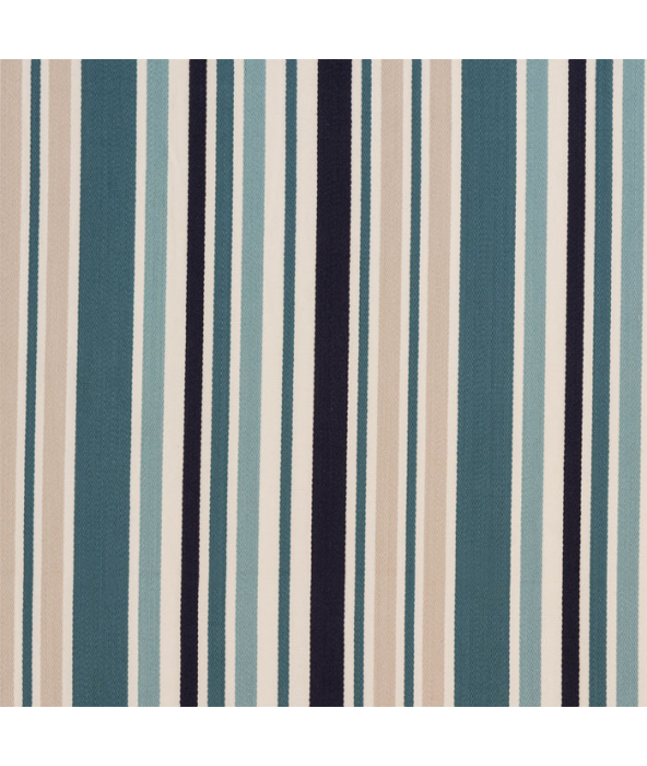 Roseland Stripe Teal Fabric by Porter And Stone