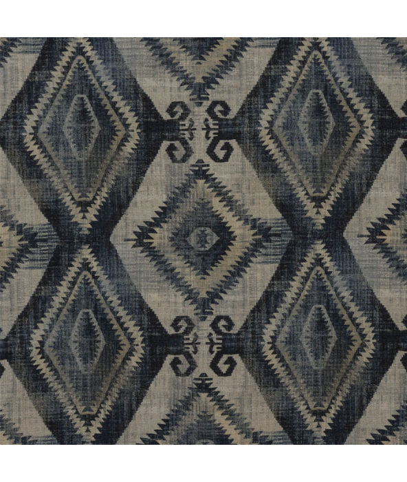 Santa Cruz Indigo Fabric by Porter And Stone