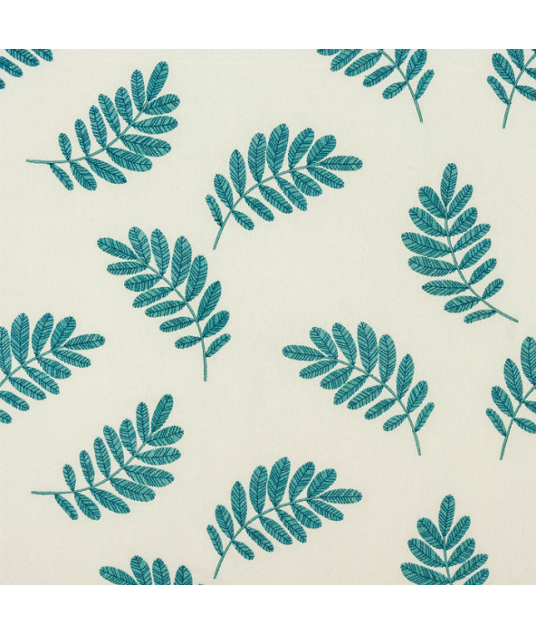Trelissick Teal Fabric by Porter And Stone