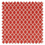 Swatch of Botanical Trellis Bengal Red Swatch of Botanical Trellis Bengal Red