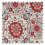 Swatch of Anthos Red/Indigo Swatch of Anthos Red/Indigo