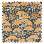 Swatch of Bonsai & Gingko Midnight/Orange Swatch of Bonsai & Gingko Midnight/Orange