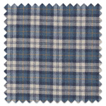Swatch of Fenton Check Indigo/Stone