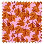 Swatch of Dappled Leaf Amber/Rose Swatch of Dappled Leaf Amber/Rose