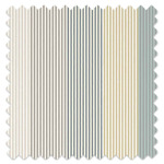 Swatch of Funfair Stripe Calico/Cloud/Pebble/Duckegg