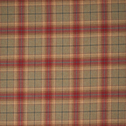 Made To Measure Curtains Balmoral Green Red