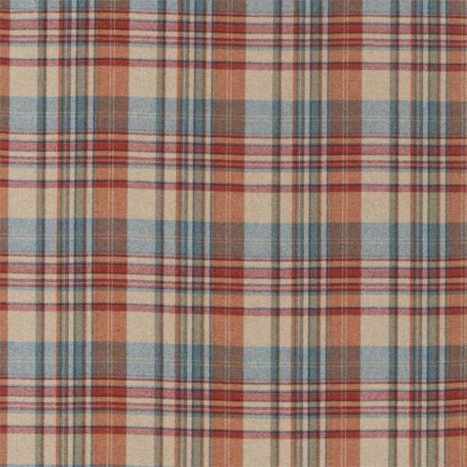 Made To Measure Curtains Bryndle Check Russet/Amber