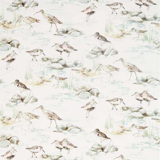 Made To Measure Roman Blinds Estuary Birds Mist/Ivory Made To Measure Roman Blinds Estuary Birds Mist/Ivory