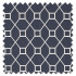 Swatch of Baroque Trellis Indigo