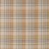 Bryndle Check Honey/Grey Fabric by Sanderson