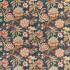Indra Flower Indigo/Cherry Fabric by Sanderson