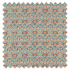 Swatch of Little Chintz Teal/Saffron