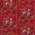 Pagoda River Red/Gold Fabric by Sanderson