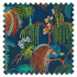 Swatch of Rain Forest Embroidery Tropical Night