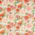 Dahlia Coral Fig Sky Fabric by Harlequin