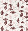 Fringed Poppy Print Dusk Pink Chestnut Fabric by Scion