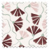 Swatch of Fringed Poppy Print Dusk Pink Chestnut