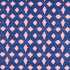 Garden Terrace Lapis/Rose Fabric by Harlequin