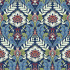 Kelmscott Thistle Blue Fabric by Chess