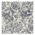 Swatch of Fringed Tulip Toile Woad