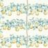 Perry Pears Gold/Aqua Fabric by Sanderson