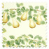 Swatch of Perry Pears Ochre/Leaf Green