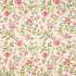 Porcelain Garden Magenta/Leaf Green Fabric by Sanderson