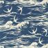 Swallows At Sea Navy Fabric by Sanderson