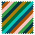 Swatch of Sherbet Stripe Emerald/Amber/Rose