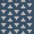 Space Shuttle Apricot/Navy Fabric by Harlequin