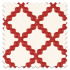 Swatch of Swithland Embroidery Ladybird Red